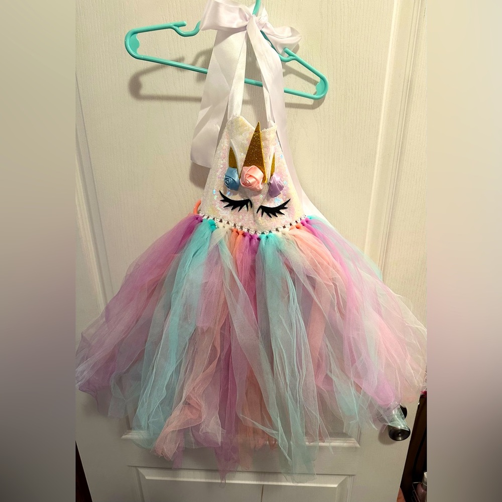 Tutu Dreams Handmade Sequin Unicorn Dress for Girls